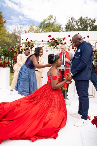 Wedding ceremony by Dr. Gerrit Rademeyer in Madibeng